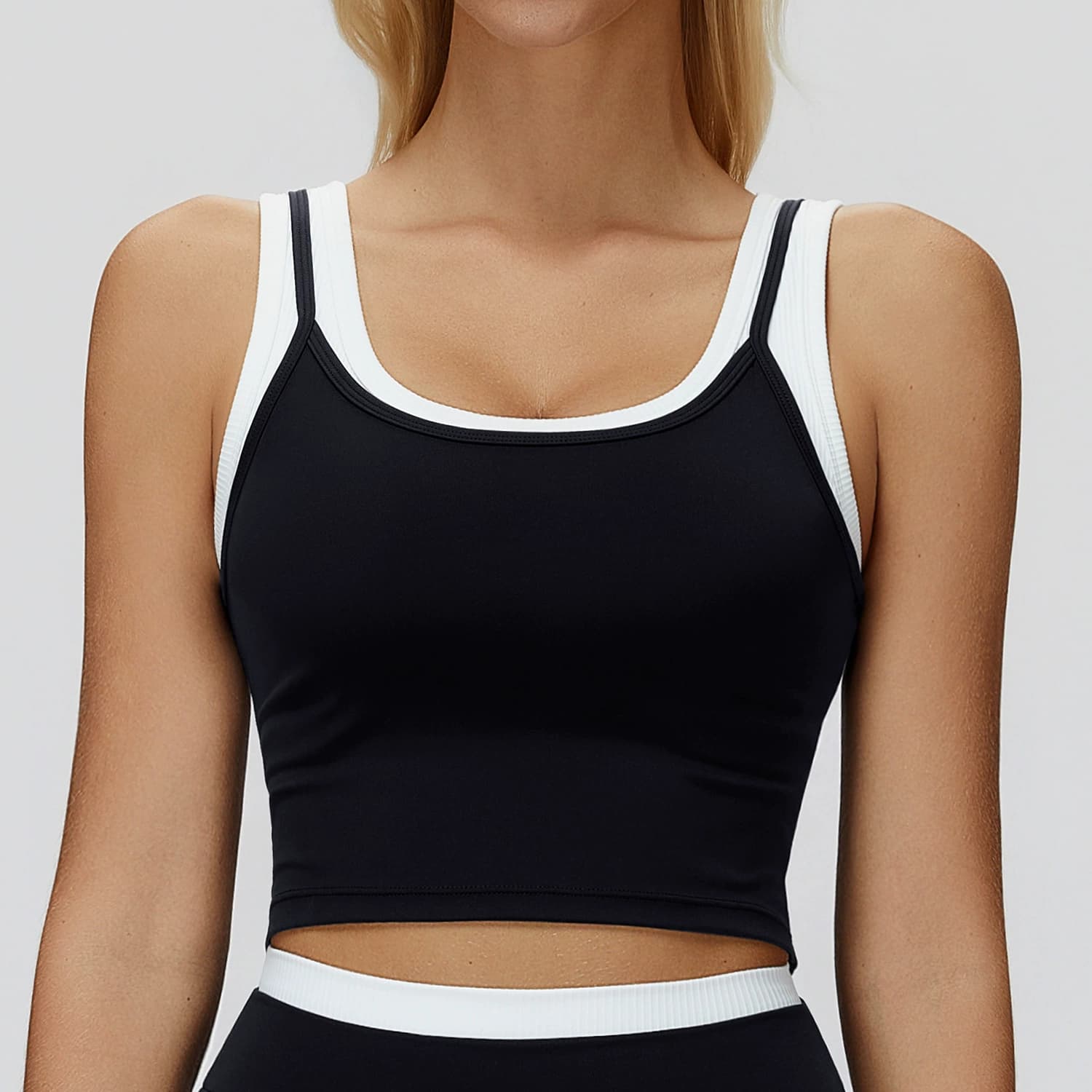 Cherish Tank in Black — wholesale activewear
