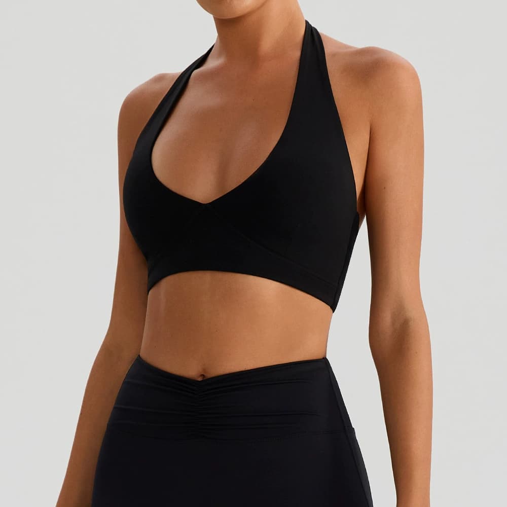LiLO Court Rally Top in Black — wholesale activewear