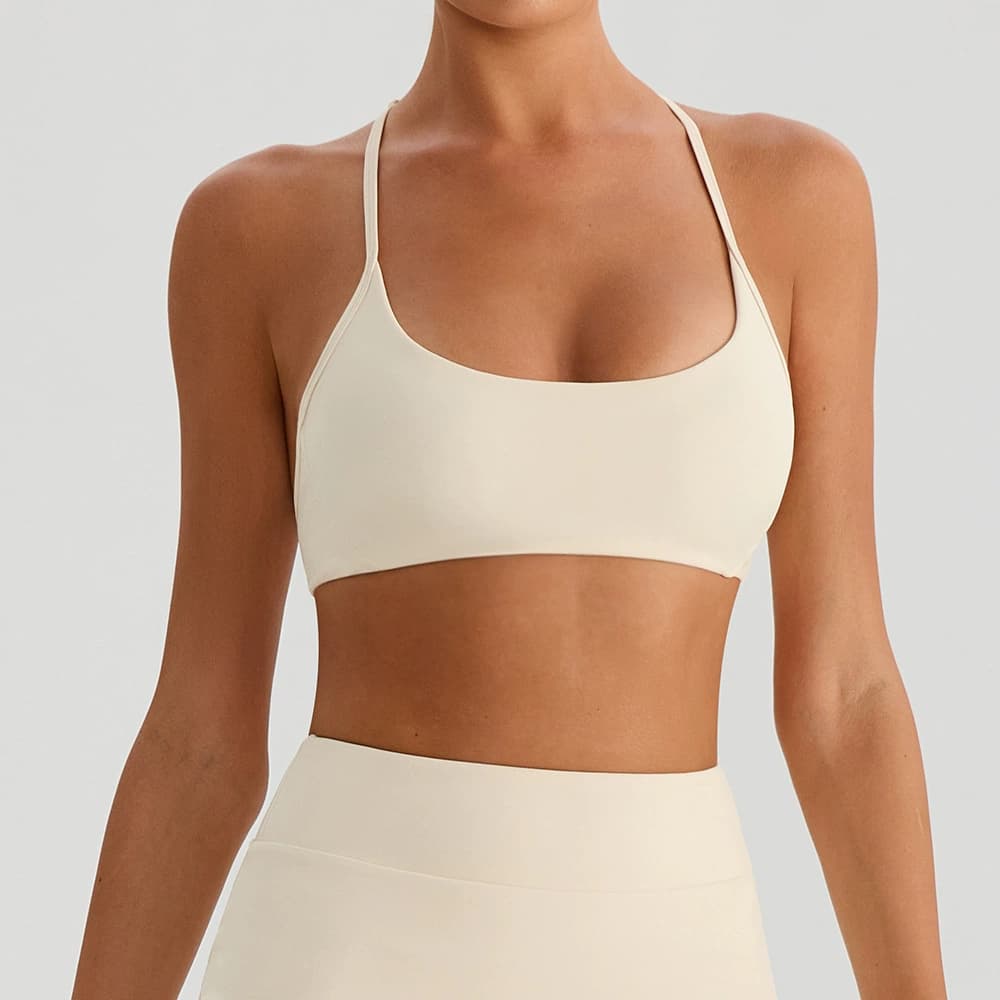 LiLO Court Y Strappy in Almond Milk — wholesale activewear